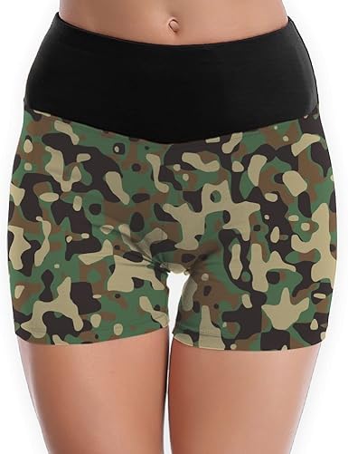 womens camo bike shorts