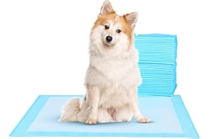 FluffyDream Super Absorbent Waterproof Dog and Puppy Pet Training Pad, Housebreaking Pet Pad,Blue (17"X23.6"(100PCS))