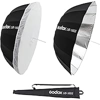 Parapluie Studio PLM Paul C. Buff 64 Pouces Argent Doux - Avec Diffuseur Avant
