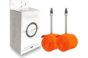 BIBIKE 2/4-Pack 700x 18-32c Ultra-Light Inner Tubes with 60mm/80mm Presta Metal Valves