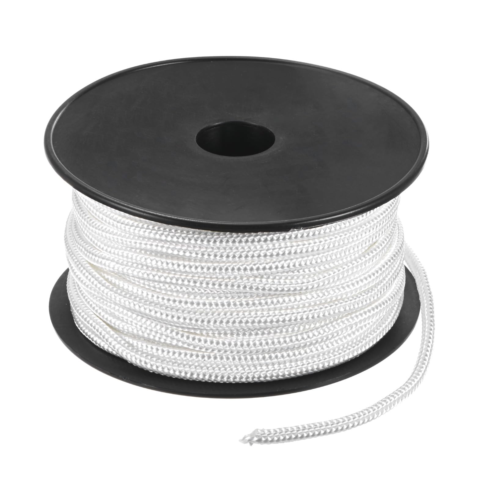 M METERXITY Recoil Starter Rope Pull Cord 6mm 30m Pull Starter Rope Nylon Pull Cord Pull Starter Rope for Mower/Chainsaw/Trimmer/Brush Cutter [White]