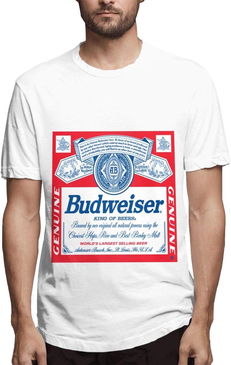 Budweiser Classic Short Sleeve T-Shirt Tee Shirts O-Neck T Shirts