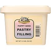 Bakerdale Poppy Seed Filling for Baking, Pastry and Cake Filling 3.5 Lbs Reclosable Container