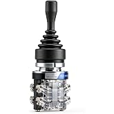 BAOMAIN Joystick Monolever Switch HKA1-41Z04, Momentary 4 Position 4NO | Cross Switch, AC 380V 15A with 30mm Mounting Hole