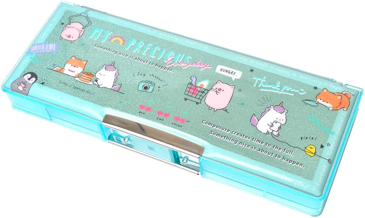 筆箱 小学生 女の子 可愛い おしゃれ 両面 ふでばこ 箱型 ペンケース 大容量 小学校 入学準備 文房具 人気 トレンド オルチャン 韓国 ファンシー 雑貨 Hauhau ハウハウ シューズ バッグ Amazon