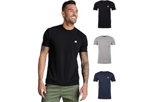 INTO THE AM Mens T Shirt with Logo - Short Sleeve Crew Neck Soft Fitted Tees S - 4XL Fresh Classic Basic Tshirts