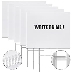 Patelai 6 Pcs 24 x 36 Inches Corrugated Plastic