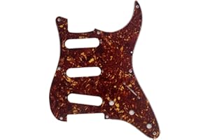 KAISH 8 Hole American Vintage Style Strat SSS Pickguard ST Guitar Pick Guard Scratch Plate for Strat/Stratocaster Vintage Tortoise
