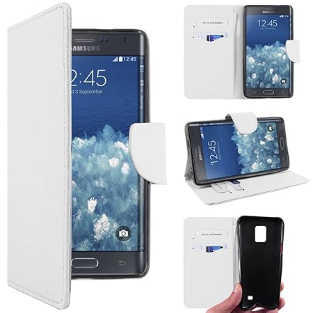 ebestStar - compatibel Samsung Galaxy Note Edge Hülle SM-N915F Kunstleder Wallet Case Handyhülle [PU Leder], Kartenfächern, S