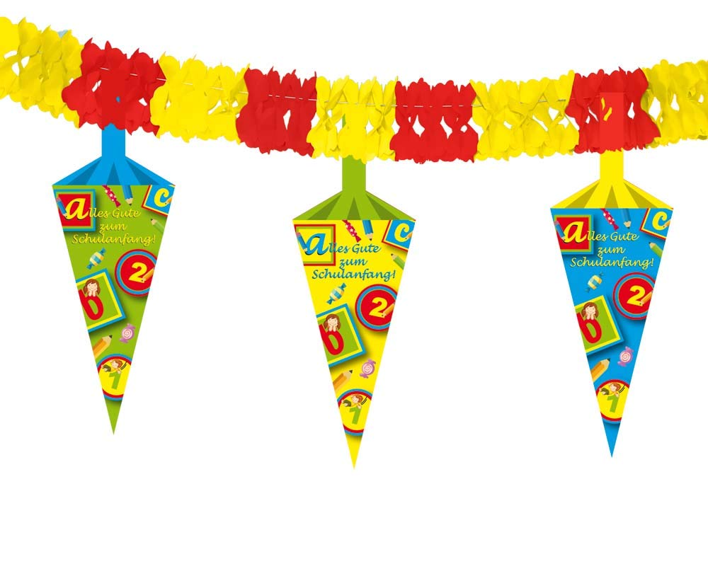 Folat First Day At School With School Bag Garland 4 m