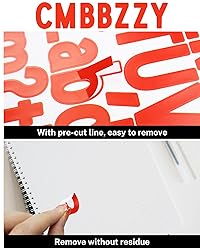 1.5 Inch Letter Stickers, 544 Pieces Alphabet