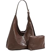 MaijjLyn Hobo Bags for Women Tote Bag Retro PU Leather Shoulder Handbags Slouchy Crossbody Hobo Purses