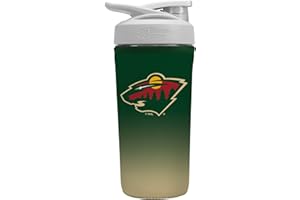 Sok It BotlSok NHL Hockey Protein Blender Shaker Bottle Sleeve Insulated Neoprene Cover (Minnesota Wild, Fits 28oz Blender)