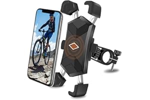 Bike Phone Mount, Bicycle Motorcycle Phone Mount Holder Handlebar Cell Phone Clamp