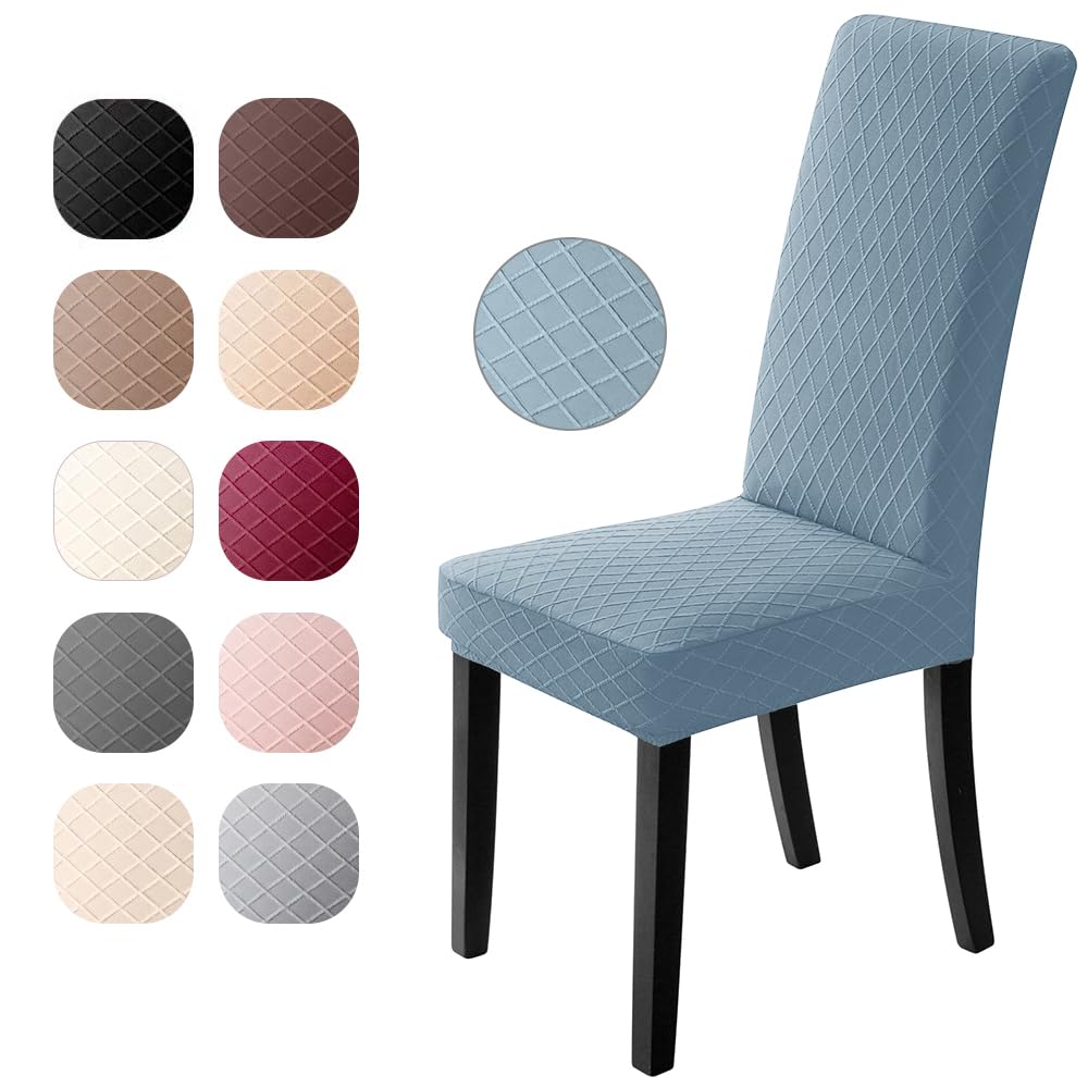 Bedsets, copertura per panca da pranzo in jacquard, per sala da pranzo, in elastan, morbido, sfoderabile e lavabile, per panca da soggiorno, camera da letto, colore: blu