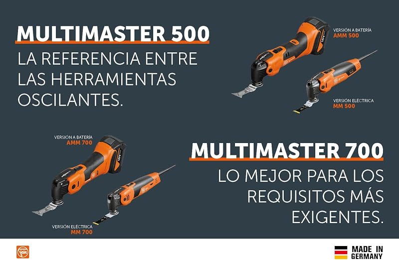 AMM 500 Plus Top Multiherramienta 18V, Batería 2.0Ah, StarlockPlus, Kit de Accesorios, en Maletín L-Boxx