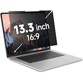 IRUYO FL Nano-Suction Laptop Privacy Screen 13.3 Inch 16:9, Removable Screen Privacy Shield for Laptop, Anti Glare, Anti Bule Light, Screen Protector for Lenovo HP Dell Acer Asus Thinkpad