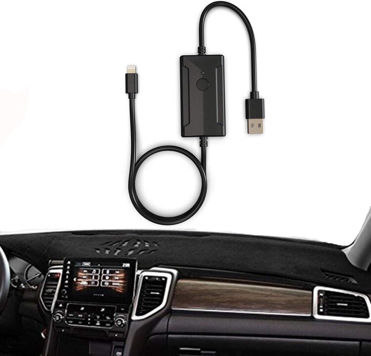 Car USB Dongle Digital Audio Adapter for Nissa Infiniti, External Music Model with Pod Phone Interface for Q50 Q30 QX80 QX70 QX60 QX50 QX30 M37 M56, 2014-2018