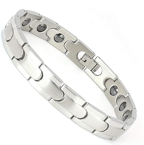 Amazon Rakii ゲルマニウムブレスレット 純度99 99 ステンレス ヘマタイト ジュエリー 通販