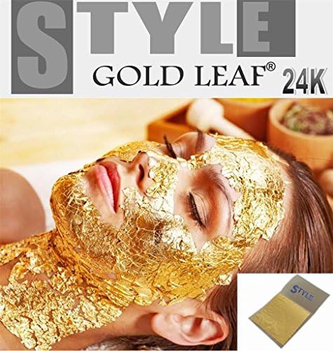 60 x Gold Leaf Leaves 24K Carat PURE 99.9% for SPA Facial Mask Anti Aging 3.5x3.5cm