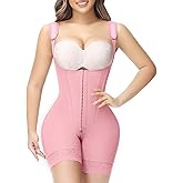 SHAPSHE Faja Body Shaper Tummy Control Womens Stomach Shapewear Girdle for Women Butt Lifter Waist Cincher Fupa Control Shapewear Bodysuit Fajas Colombianas Moldeadoras Invisibles Pink Large
