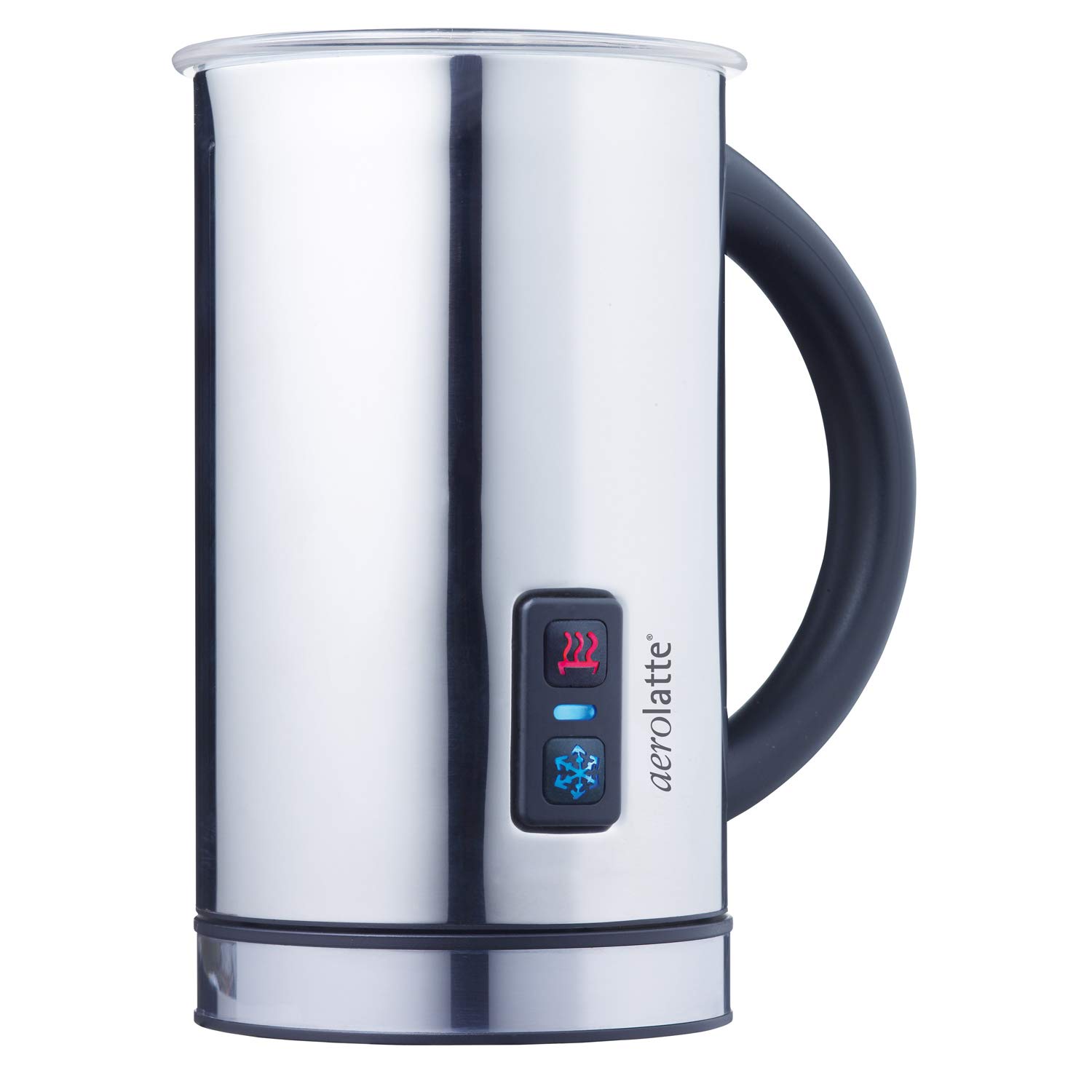 Aerolatte Grande Automatic Hot or Cold Milk Frother and Cappuccino Foam Maker, Silver, 16-Ounce