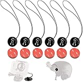 DEKEENSTAR Action Camera Safety Tether Strong Adhesive Stickers Strap Cord Compatible with GoPro Hero 13, 12, 11, Insta360 X5 X4, DJI OSMO Action 6/5 Pro/4, SJCAM,AKASO Action Camera Helmet Mounts