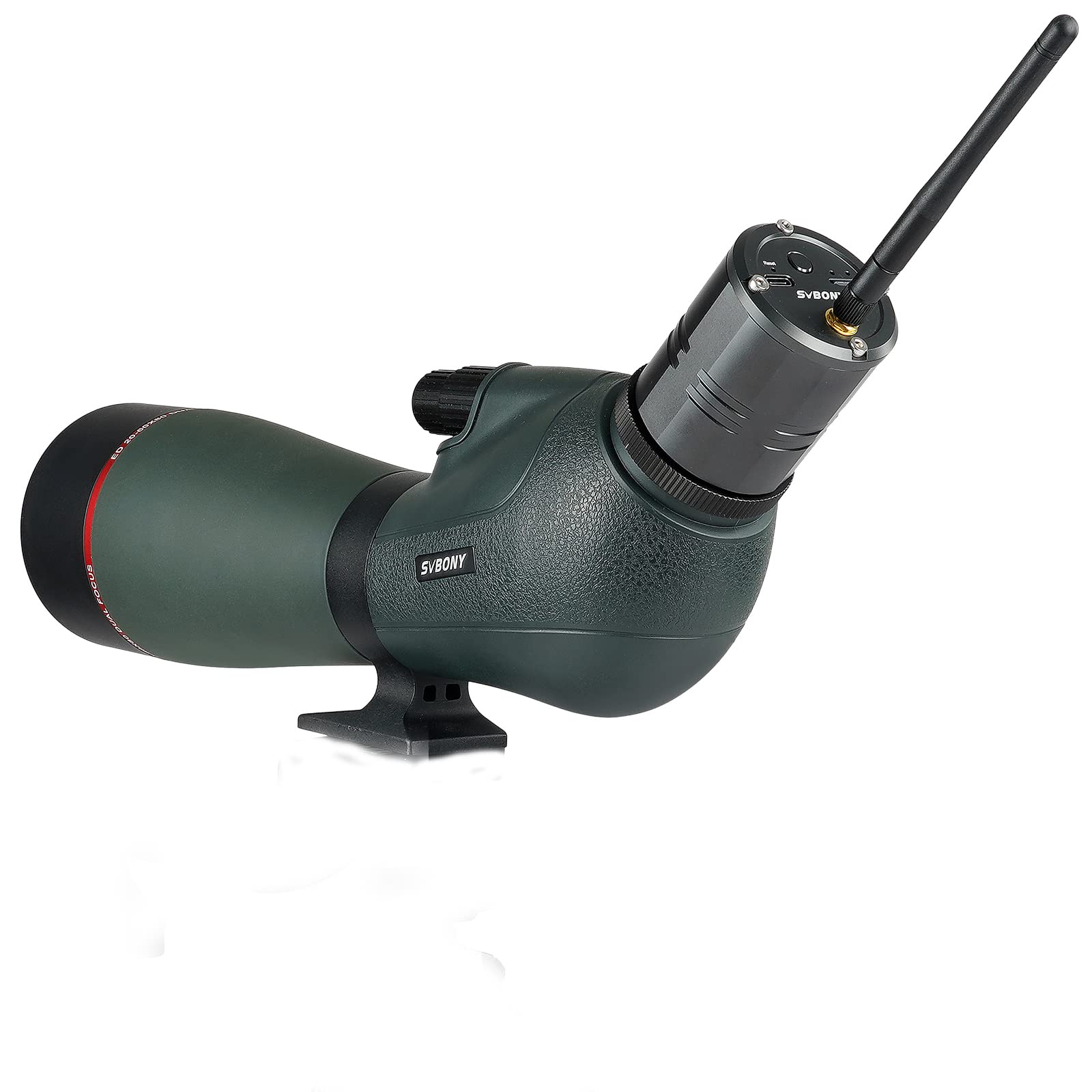Photo 1 of SVBONY SV406P 20-60x80 ED Spotting Scope, with Electronic Camera, ED Focal Lens True Color Representation, IPX7 Waterproof Digiscoping, Ultra High Definition Optics Scope for Bird Watching Wildlife