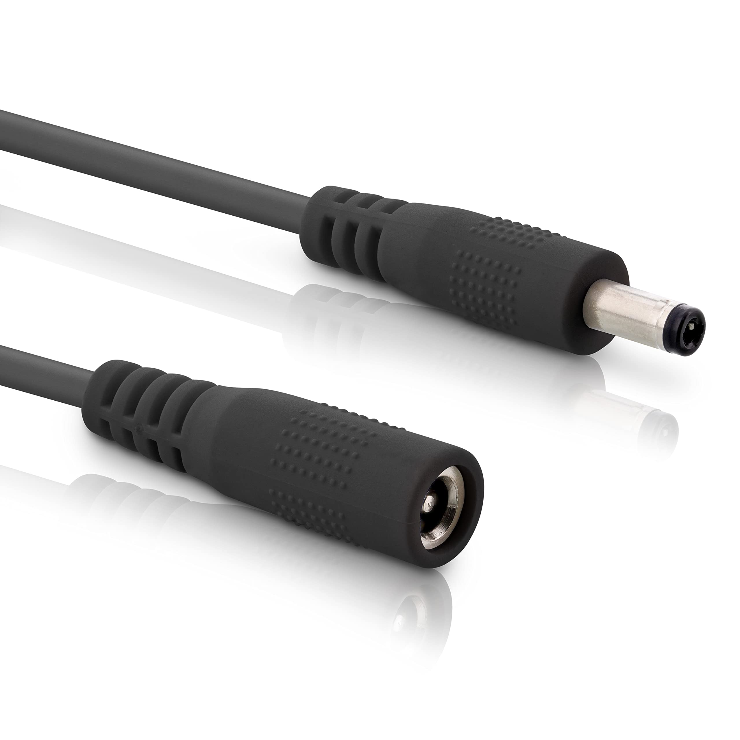 InLine® DC Extension Cable DC Male/Female 5.5 x 2.1 mm AWG 18 Black 0.5 m
