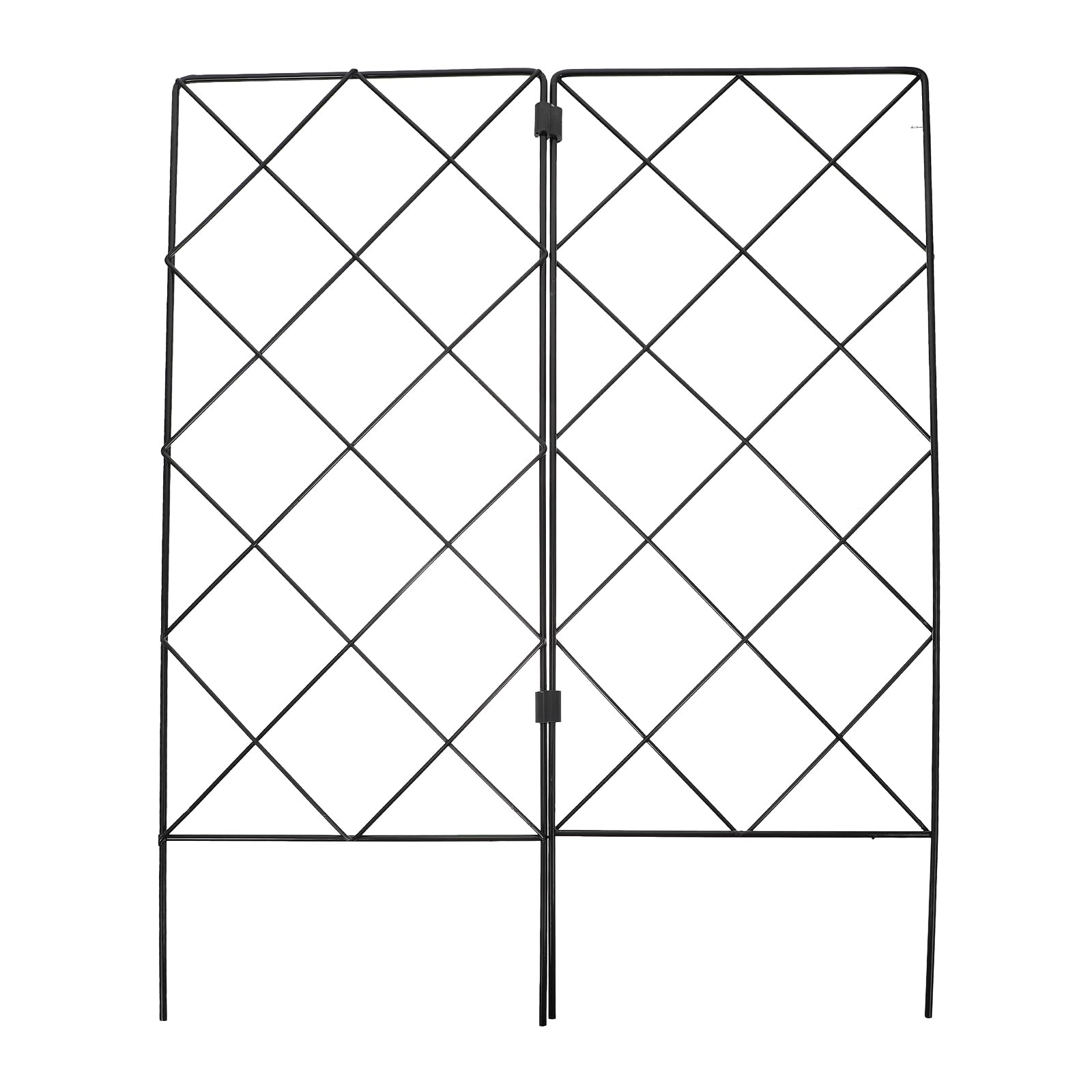Sosoport 2PCS Garden Trellis Climbing Outdoor Plants Trellis Plant Support Wire Lattices Grid for Rose Grape 20 * 53Cm
