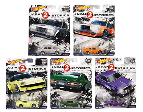 Hot Wheels 1:64 Car Culture Japan Historics 2 - Set Of 5