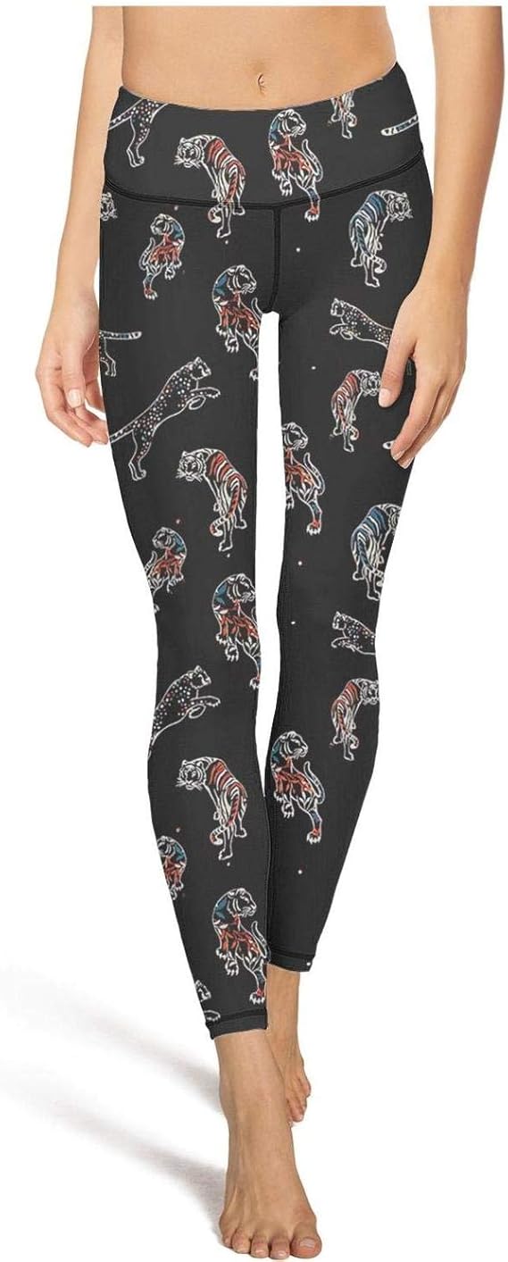 Leopard Cheetah Print Tiger Cheetah Black Women Yoga Pants Leopard Cheetah Print Tiger Cheetah Black Women Yoga Pants