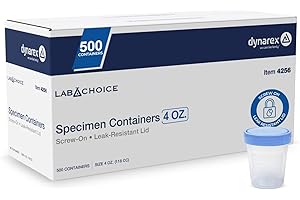 Dynarex Specimen Containers, 4 Ounce, 500 Count