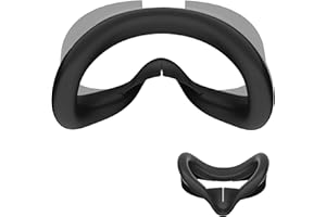 APEXINNO Silicone Face Pad Cover Compatible with Meta Quest 3S Accessories, Face Cushion Cover and Anti-Leakage Nose Pad Compatible with Oculus Quest 3S Original VR Headset, Soft, Durable, Washable
