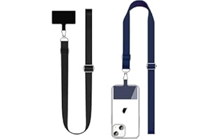 BFSD·DM Phone Lanyard,Cell Phone Lanyards for Around the Neck,2 Packs Adjustable Nylon Phone Strap Crossbody Compatible with Most Smartphones with Full Coverage Case