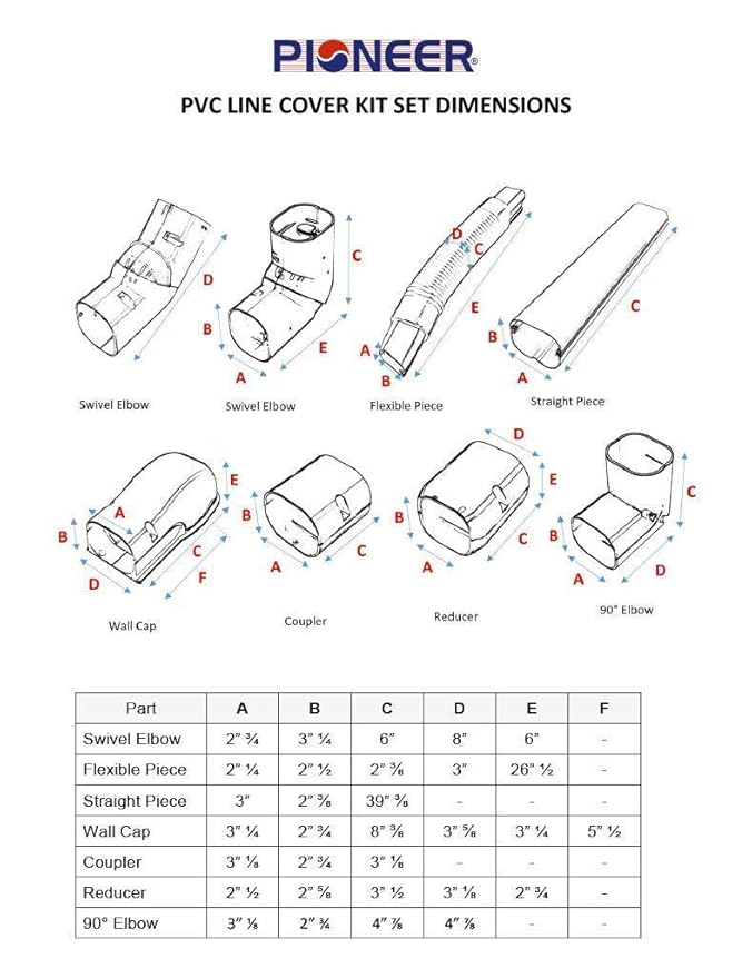 Decorative Pvc Line Cover Kit For Mini Split Air Conditioners And Heat Pumps Amazon In Home Kitchen