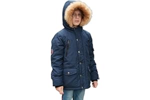 MGWDT Boy's Winter Coats Kids Puffer Jackets Thicken Warm Parka for Cold Weather | Sizes 5-14Y |