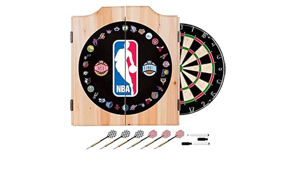Amazon Com Nba Team Logos Design Deluxe Solid Wood Cabinet