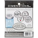 Dimensions 72-74116 Favorite Label Jar Topper Counted Cross Stitch Kit (Set of 4)