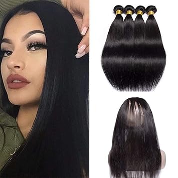 Amazon Com Maxine Hair 9a Brazilian Hair Bundles Straight Human