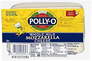 Generic Polly-O Whole Milk Mozzarella Cheese, 32 oz- 2LB