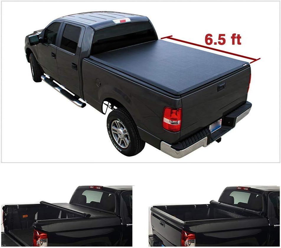 Soft Roll Up Tonneau Cover For 04 14 Ford F 150 6 5 Ft 78 In Styleside Bed