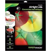 Charles Viancin Tomato Silicone Food Storage Lids, 4-Piece Set | 6, 8, 9 and 11in, BPA-free, plastic-free covers form airtight seal on smooth rims; oven, microwave, freezer, dishwasher safe.