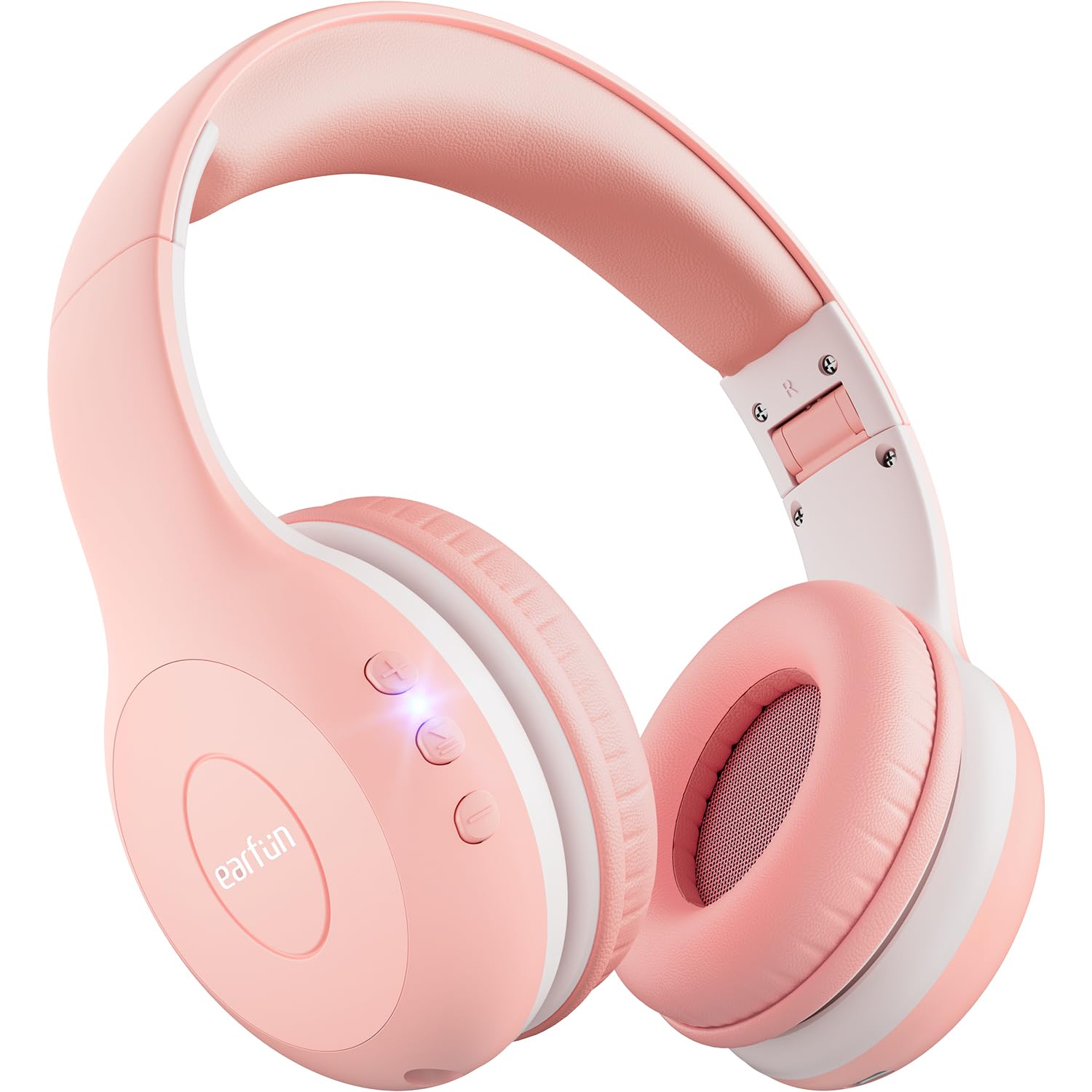 EarFun Kids Headphones Wireless, Bluetooth 5.4 Headphone for Child with Mic, 85/94dB Volume Limited Foldable Over Ear, Hi-Fi Stereo Sound, 40H Playtime, Gifts for Girl, Tablet/Phone/PC, School/Travel