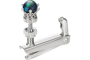 YWYLL Handmade Creative Violin Fine Tuning Violin Tuners Violin Screw Violin String Adjusters for 3/4 4/4 Violins (10-Black Opal)