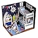 Flever Dollhouse Miniature DIY House Kit Creative Room with Furniture and Cover for Romantic Artwork Gift-Face The Sky