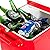 HIO 73 Qt Outdoor Patio Cooler Table On Wheels, Rolling Cooler, Red