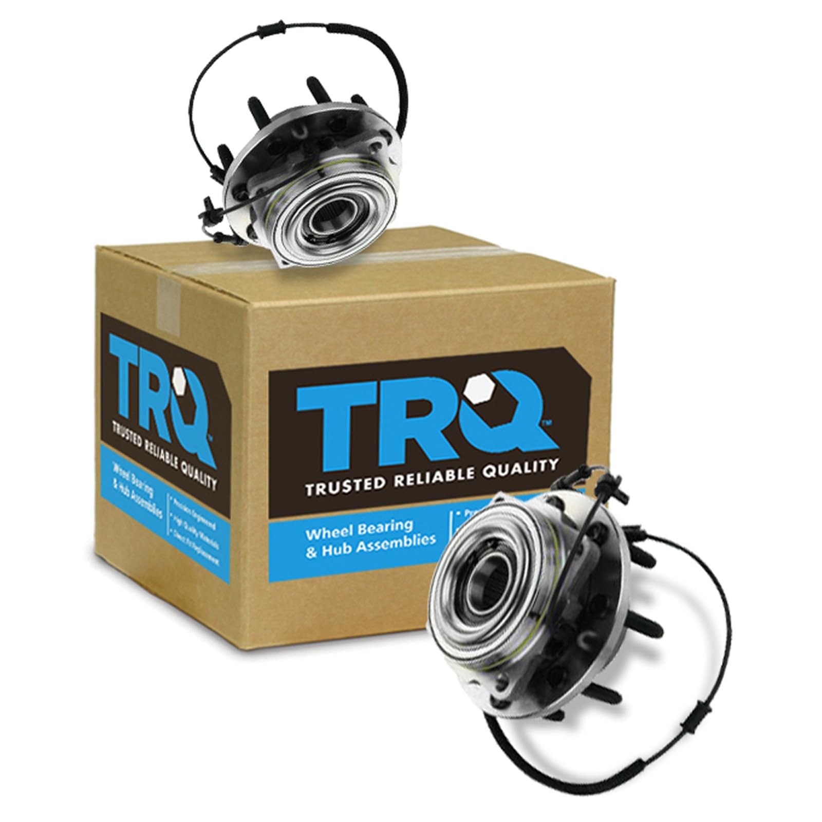 Photo 1 of ****PARTIAL SET, SINGLE PIECE ONLY**** TRQ 2 Piece Front Wheel Bearing & Hub Assembly Set 4WD Compatible with 2011-2016 Ford F-250 Super Duty F-350 Super Duty