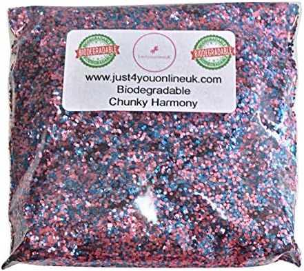 Biodegradable GLITTER Cosmetic Chunky for Face, Body, Hair, Nails Bags 15g, 25g, 50g, 75g and 100g (15 grams, Harmony)