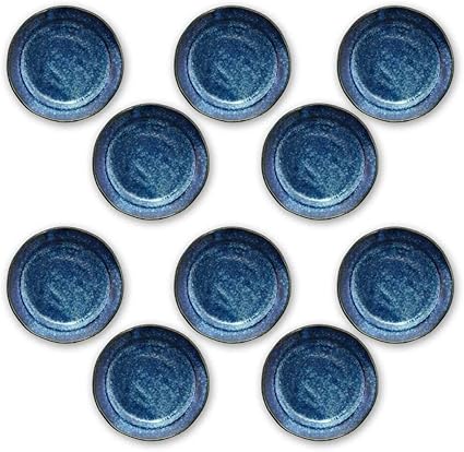 Amazon 10枚set 窯変ネイビー小皿 日本製 美濃焼 食器 器 小皿 人気 窯変 ネイビー おしゃれ こだわり食器と雑貨のお店irodori 小皿